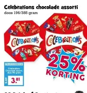 Boon`s Markt Celebrations chocolade assorti aanbieding