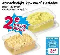 Boon`s Markt Ambachtelijke kip- en/of eisalades aanbieding