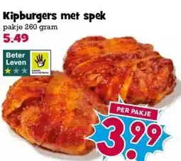 Boon`s Markt Kipburgers met spek aanbieding