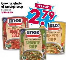 Boon`s Markt Unox originele of stevige soep aanbieding