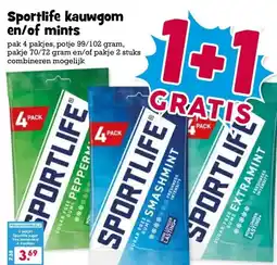 Boon`s Markt Sportlife kauwgom en/of mints aanbieding