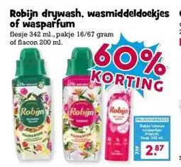 Boon`s Markt Robijn drywash, wasmiddeldoekjes of wasparfum aanbieding