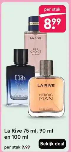 Etos La Rive 75 ml, 90 ml en 100 ml aanbieding