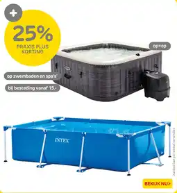 Praxis Op zwembaden en spa's aanbieding