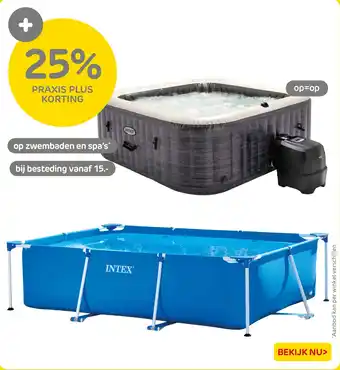 Praxis Op zwembaden en spa's aanbieding