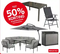 Praxis Op geselecteerde tuinmeubelen aanbieding