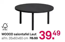 Karwei WOOOD salontafel Laut aanbieding