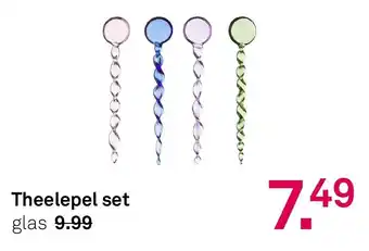 Karwei Theelepel set glas aanbieding