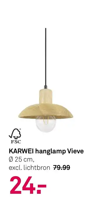 Karwei KARWEI hanglamp Vieve aanbieding