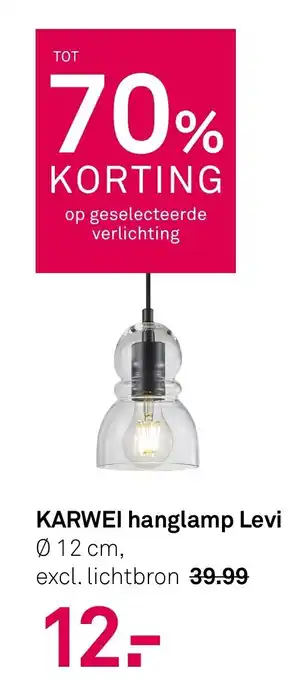Karwei KARWEI hanglamp Levi aanbieding