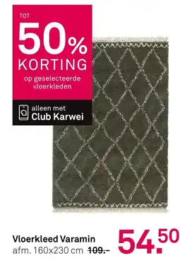 Karwei Vloerkleed Varamin aanbieding