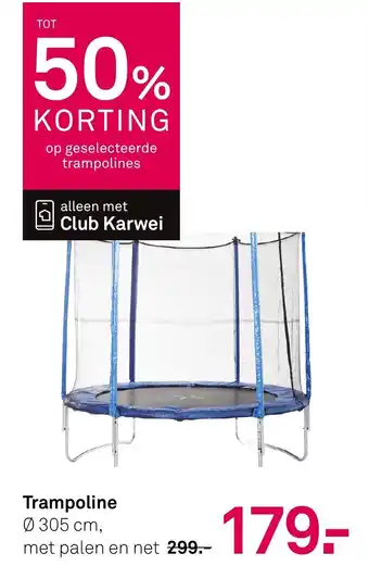 Karwei Trampoline aanbieding