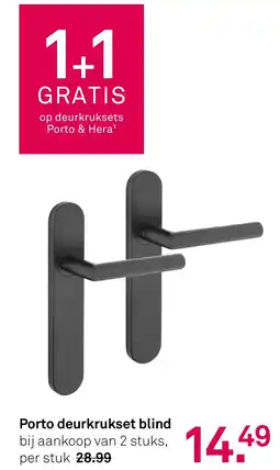 Karwei Porto deurkrukset blind aanbieding