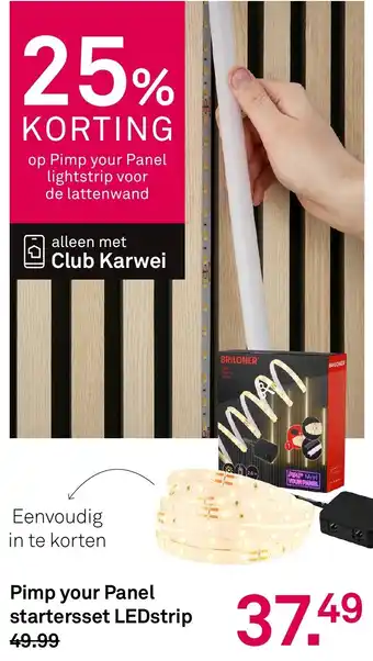 Karwei Pimp your Panel startersset LEDstrip aanbieding