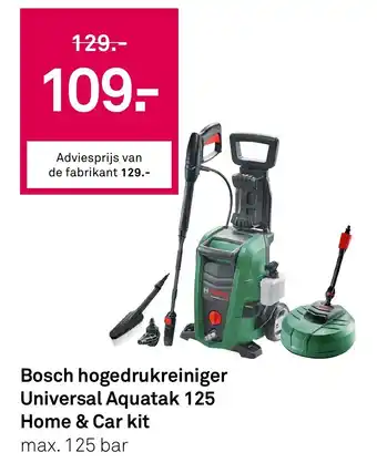 Karwei Bosch hogedrukreiniger Universal Aquatak 125 Home & Car kit aanbieding