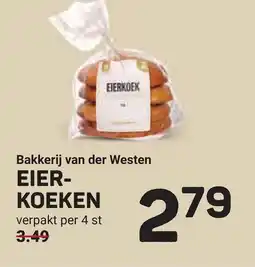 Ekoplaza Bakkerij van der westen eier koeken aanbieding