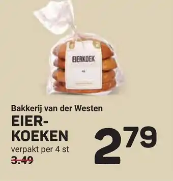 Ekoplaza Bakkerij van der westen eier koeken aanbieding
