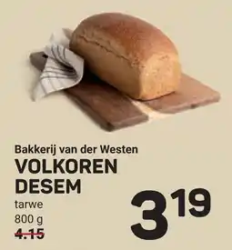 Ekoplaza Bakkerij van der westen volkoren desem aanbieding