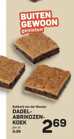 Ekoplaza Bakkerij van der westen dadel abrikozen koek aanbieding
