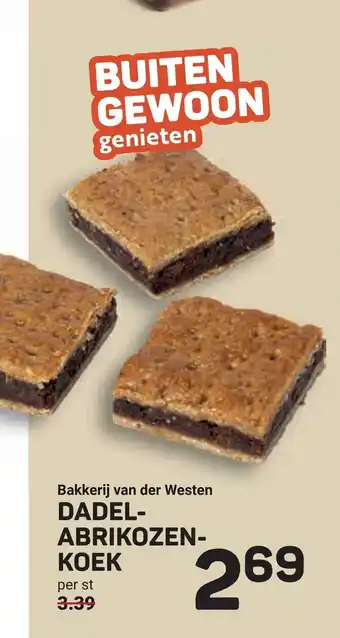 Ekoplaza Bakkerij van der westen dadel abrikozen koek aanbieding