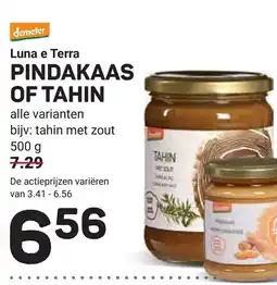 Ekoplaza Luna e terra pindakaas of tahin aanbieding