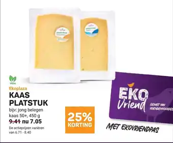 Ekoplaza Kaas platstuk aanbieding