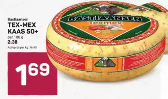 Ekoplaza Bastiaansen tex-mex kaas 50+ aanbieding