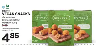 Ekoplaza Biovecci vegan snacks aanbieding
