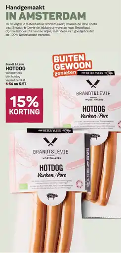 Ekoplaza Brandt & levie hotdog aanbieding