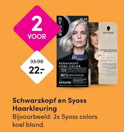 DA Schwarzkopf en Syoss Haarkleuring aanbieding