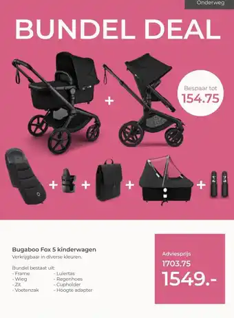 Prenatal Bugaboo Fox 5 kinderwagen aanbieding