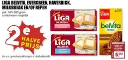 MCD Supermarkt LIGA BELVITA, EVERGREEN, HAVERKICK, MILKBREAK EN/OF REPEN aanbieding