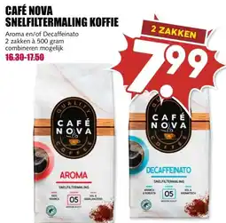 MCD Supermarkt CAFÉ NOVA SNELFILTERMALING KOFFIE aanbieding