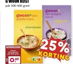 MCD Supermarkt G'WOON RUST aanbieding
