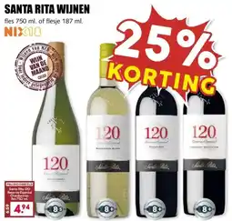MCD Supermarkt SANTA RITA WIJNEN aanbieding