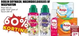 MCD Supermarkt ROBIJN DRYWASH, WASMIDDELDOEKJES OF WASPARFUM aanbieding