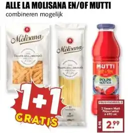 MCD Supermarkt ALLE LA MOLISANA EN/OF MUTTI aanbieding
