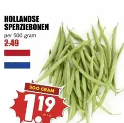 MCD Supermarkt HOLLANDSE SPERZIEBONEN aanbieding