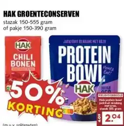 MCD Supermarkt HAK GROENTECONSERVEN aanbieding