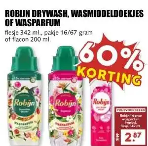 MCD Supermarkt ROBIJN DRYWASH, WASMIDDELDOEKJES OF WASPARFUM aanbieding