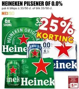 MCD Supermarkt HEINEKEN PILSENER OF 0.0% aanbieding