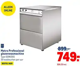 Makro Metro Professional glazenwasmachine aanbieding