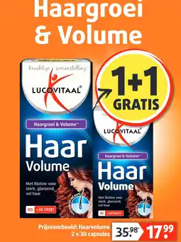 Lucovitaal Haargroei & Volume aanbieding