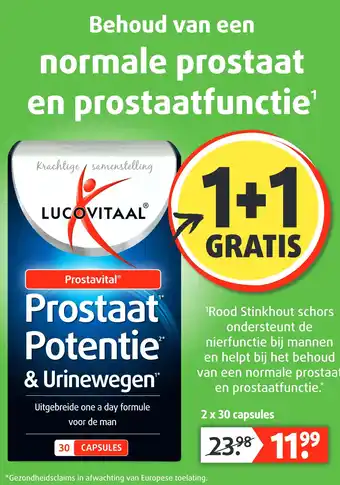 Lucovitaal Prostaat 1* Potentie & Urinewegen aanbieding