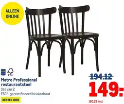 Makro Metro Professional restaurantstoel aanbieding