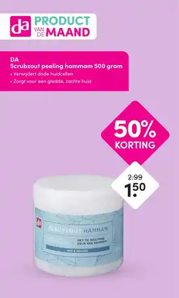 DA DA Scrubzout peeling hammam aanbieding