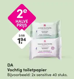 DA DA Vochtig toiletpapier aanbieding