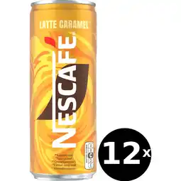 Jumbo Nescafé Latte Caramel ijskoffie 12 x 250 ml aanbieding