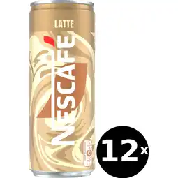 Jumbo Nescafé Latte ijskoffie 12 x 250 ml aanbieding