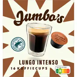 Jumbo Jumbo's Lungo Intenso Koffiecups 16 Stuks aanbieding